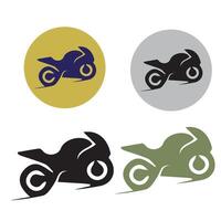 motorcykel ikon symbol vektorer illustration