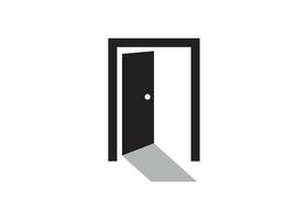 öffnen Tür Symbol Design Vorlage Illustration isoliert vektor