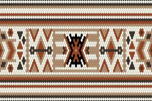 geometrisch ethnisch Muster.latein amerikanisch Stickerei auf Weiß Hintergrund vektor