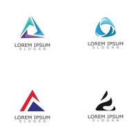 Dreieck-Logo-Vorlage. abstraktes modernes kreatives Zeichen oder Symbol. Design geometrisch vektor