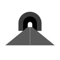 platt design tunnel ikon. vektor