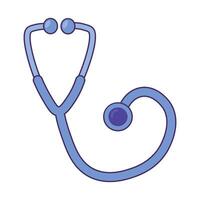 medizinisch Stethoskop Symbol Arzt Instrument vektor