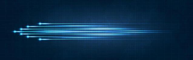Blau Licht Strähne, Ballaststoff Optik, Geschwindigkeit Linie, futuristisch Hintergrund zum 5g oder 6g Technologie kabellos Daten Übertragung, schnelle Geschwindigkeit Internet im abstrakt. Internet Netzwerk Konzept. Design vektor