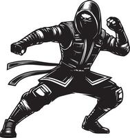 Ninja Attentäter Kämpfer vektor