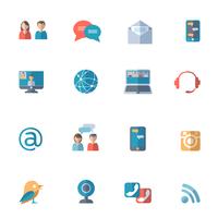 Ikoner för sociala nätverk ikoner