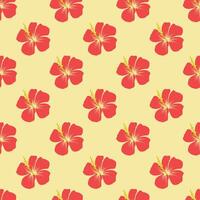 hibiskus hälsningar från hawaii sömlös mönster design vektor
