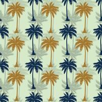 Palme Baum Schatten nahtlos Muster Design vektor