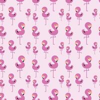 Rosa Flamingo nahtlos Muster Design 02 vektor