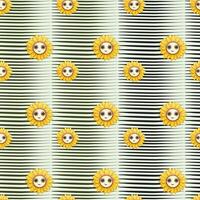 Sonnenblumen auf Stoff nahtlos Muster Design vektor