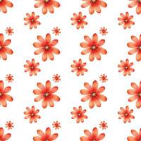 Blumen- Gemälde nahtlos Muster Design vektor