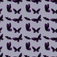Schmetterling Mille Fleurs nahtlos Muster Design vektor