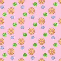 Party Donuts nahtlos Muster Design vektor