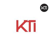 kti Logo Brief Monogramm Design vektor