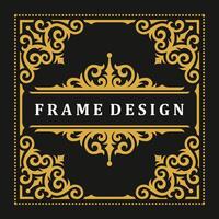Jahrgang Rahmen Rand Ornament und Vignetten wirbelt Dekoration vektor