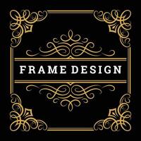 Jahrgang Rahmen Rand Ornament und Vignetten wirbelt Dekoration mit Teiler Vorlage Illustration vektor