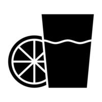 Orangensaft-Glyphe-Symbol vektor