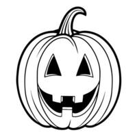 stilvoll Gliederung Symbol von ein Halloween Kürbis In, perfekt zum saisonal Entwürfe. vektor