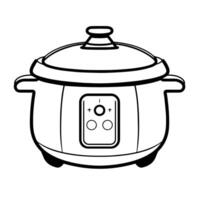 översikt ikon av en multi-spis för mångsidig kök mönster. vektor