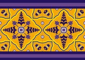 arabicum blommig islamic moské dekoration element, medelhavsområdet blommig mosaik, sömlös marockansk och portugisiska azulejo mönster kakel, traditionell keramisk mönster kakel-illustration vektor