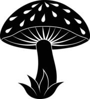 Pilz Silhouette Illustration Design vektor