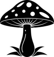 Pilz Silhouette Illustration Design vektor