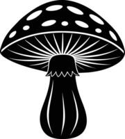 Pilz Silhouette Illustration Design vektor