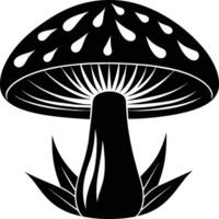 Pilz Silhouette Illustration Design vektor