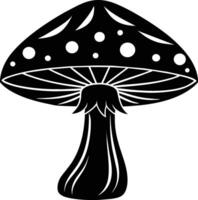 Pilz Silhouette Illustration Design vektor