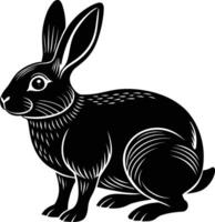 Hase Silhouette Illustration Design vektor