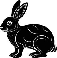 Hase Silhouette Illustration Design vektor