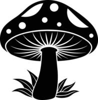 Pilz Silhouette Illustration Design vektor