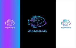 Aquarien modern Logo Design vektor