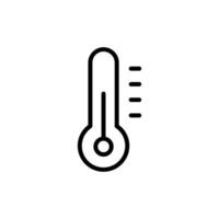 termometer symbol ikon vektor