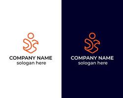 Brief b Fitnessstudio und Fitness Monogramm Logo Design Vorlage vektor