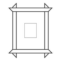 Fotorahmen-Symbol vektor