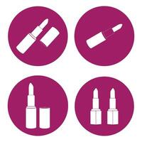 Lippenstift-Icon-Design vektor