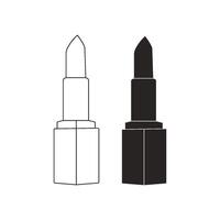 Lippenstift-Icon-Design vektor