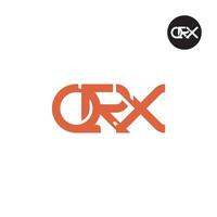 qrx logotyp brev monogram design vektor