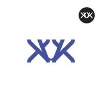xvx logotyp brev monogram design vektor