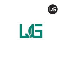 ljg Logo Brief Monogramm Design vektor