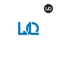 ljq Logo Brief Monogramm Design vektor