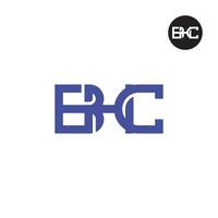 bhc logotyp brev monogram design vektor