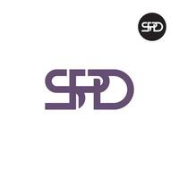 spd Logo Brief Monogramm Design vektor