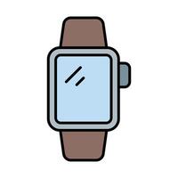 Smartwatch-Liniensymbol vektor