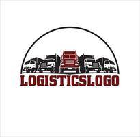 LKW Anhänger Transport Logistik, Lieferung, äußern, Ladung Unternehmen, vektor