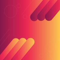 bunt geometrisch und abstrakt Hintergrund, mit Orange und rot Neon- Farbe Hintergrund können Sein verwenden zum Broschüre Werbung Banner Webseite Vorlage Essen und Getränk Etikette Technologie Paket Design vektor