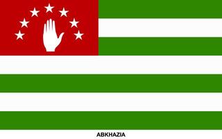 Flagge von Abchasien, abkhazia National Flagge vektor