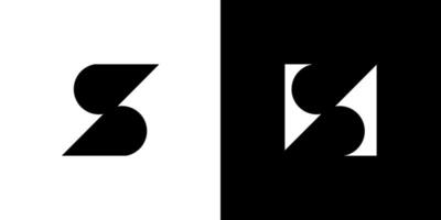 brev s form abstrakt logotyp modern kreativ symbol ikon vektor