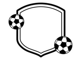 fotboll ram översikt bakgrund illustration vektor