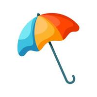 strand paraply. parasoll för stol. parasoll sida se. skydd från Sol ljus vektor
